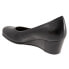 Trotters Winnie T1965-001 Womens Black Narrow Leather Wedges Heels Shoes