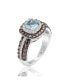 Фото #2 товара Suzy Levian Sterling Silver Cubic Zirconia Cocktail Ring