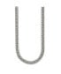 Stainless Steel Polished 24 inch Double Curb Chain Necklace