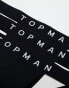 Фото #8 товара Topman 3 pack jocks in black with black waistbands