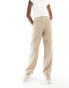 Vero Moda Tall contrast stitch chino trousers in beige Бежевый, S - EU 34 - фото #3