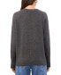 Фото #2 товара Women's Dropped-Shoulder V-Neck Sweater