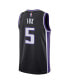 Men's and Women's De'Aaron Fox Black Sacramento Kings Swingman Jersey - Icon Edition