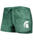 Women's Green Michigan State Spartans Billboard Tie-Dye Tank and Shorts Sleep Set