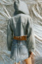 Фото #3 товара Укороченная джинсовая куртка trf ZARA