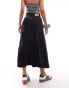 Levi's fit and flare denim skirt in black