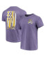 Men's Purple ECU Pirates Baseball Flag Comfort Colors T-shirt
