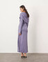 ASOS EDITION jersey long sleeve slouchy maxi dress with layering detail in blue BLAU, 36 - фото #3