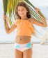 ფოტო #4 პროდუქტის Baby Girls Baby One Shoulder Ruffle Tankini