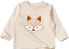 Фото #1 товара Langarmshirt mit Fuchs-Applikation, beige, Gr. 86, 1 St