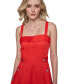 ფოტო #5 პროდუქტის Women's Sateen Square-Neck Dress