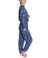 Фото #3 товара Women's 2-Pc. Henley Jogger Pajamas Set