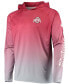 Men's Scarlet Ohio State Buckeyes Terminal Tackle Omni-Shade UPF 50 Long Sleeve Hooded T-shirt Красный, M - фото #3