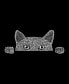 Фото #2 товара Women's Premium Word Art Peeking Cat Flowy Tank Top