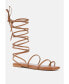 ფოტო #1 პროდუქტის AMATHA Womens Essential Toe Ring Summer Leather Flats