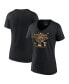 ფოტო #1 პროდუქტის Women's Black Texas Rangers 2023 World Series Champions Plus Size Parade V-Neck T-shirt