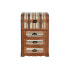 Chest of drawers Home ESPRIT Brown Multicolour Wood Canvas Colonial 45 x 35 x 71,5 cm