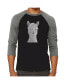 Фото #1 товара Alpaca Men's Raglan Word Art T-shirt