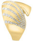 Фото #4 товара EFFY® Diamond Multirow Bypass Statement Ring (5/8 ct. t.w.) in 14k Gold