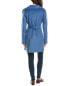 Tahari Ella Wool-Blend Overcoat Women's Blue S