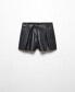 ფოტო #3 პროდუქტის Women's Skin-Effect Pleated Shorts