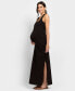 Women's Bodycon-Style Maxi Sleeveless Maternity Nursing Dress