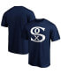 Фото #1 товара Men's Navy Chicago White Sox Cooperstown Collection Forbes Team T-shirt