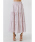 ფოტო #1 პროდუქტის Women's Tiered Maxi Skirt