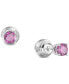 ფოტო #4 პროდუქტის Faceted Color Crystal Small Stud Earrings