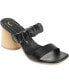 ფოტო #1 პროდუქტის Women's Fayth Ruched Block Heel Sandals