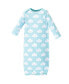 ფოტო #3 პროდუქტის Baby Girls Baby Cotton Long-Sleeve Gowns 4pk, Rainbow, 0-6 Months