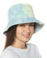 Jenni Reversible Terry Cloth Tie Dye Bucket Hat Blue One Size