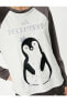 Фото #35 товара Пижама Koton Penguin Embroidered Raglan Sleeve