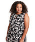 Фото #5 товара Plus Size Printed Keyhole Maxi Dress