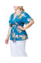 Фото #4 товара Plus Size Encore Short Sleeve Printed Top