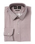 Фото #1 товара Boss Hugo Boss Slim Fit Dress Shirt Men's Silver 17