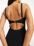 Фото #3 товара Ivory Rose Fuller Bust crinkle scoop back swimsuit in black