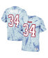 Фото #2 товара Men's Earl Campbell Light Blue Houston Oilers Tie-Dye Retired Player Name and Number T-shirt
