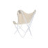 Фото #4 товара Садовое кресло DKD Home Decor Серый Хлопок Белый Железо (74 x 65 x 90 cm)