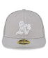 ფოტო #3 პროდუქტის Men's Gray Oakland Athletics 2023 On-Field Batting Practice Low Profile 59FIFTY Fitted Hat