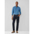 HACKETT Indigo Puppytooth long sleeve shirt