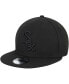 Фото #2 товара Chicago White Sox Black On Black 9Fifty Team Snapback Adjustable Hat - Black