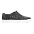 Фото #1 товара London Fog Bately Perforated Slip On Mens Black Sneakers Casual Shoes CL30292M-