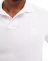 Фото #4 товара BOSS Orange Passenger slim fit polo in white