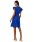 ფოტო #2 პროდუქტის Women's Scallop-Trim Flutter-Sleeve Dress