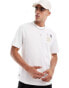 Lacoste pique short sleeve t-shirt in white