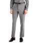 Фото #5 товара Men's Slim-Fit Gray Solid Suit Pants, Created for Macy's