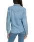 Фото #2 товара Mother Denim All My Exes Shirt Women's Blue Xs