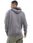 Hollister icon logo relaxed fit hoodie in mid grey