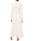 ფოტო #4 პროდუქტის Women's Surplice V-Neck Faux-Wrap Sweater